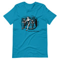 Razor Patrol on a unisex tee — aqua, front