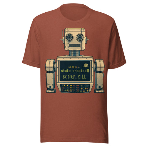 E.D. Phone Home on a unisex tee — heather clay, front